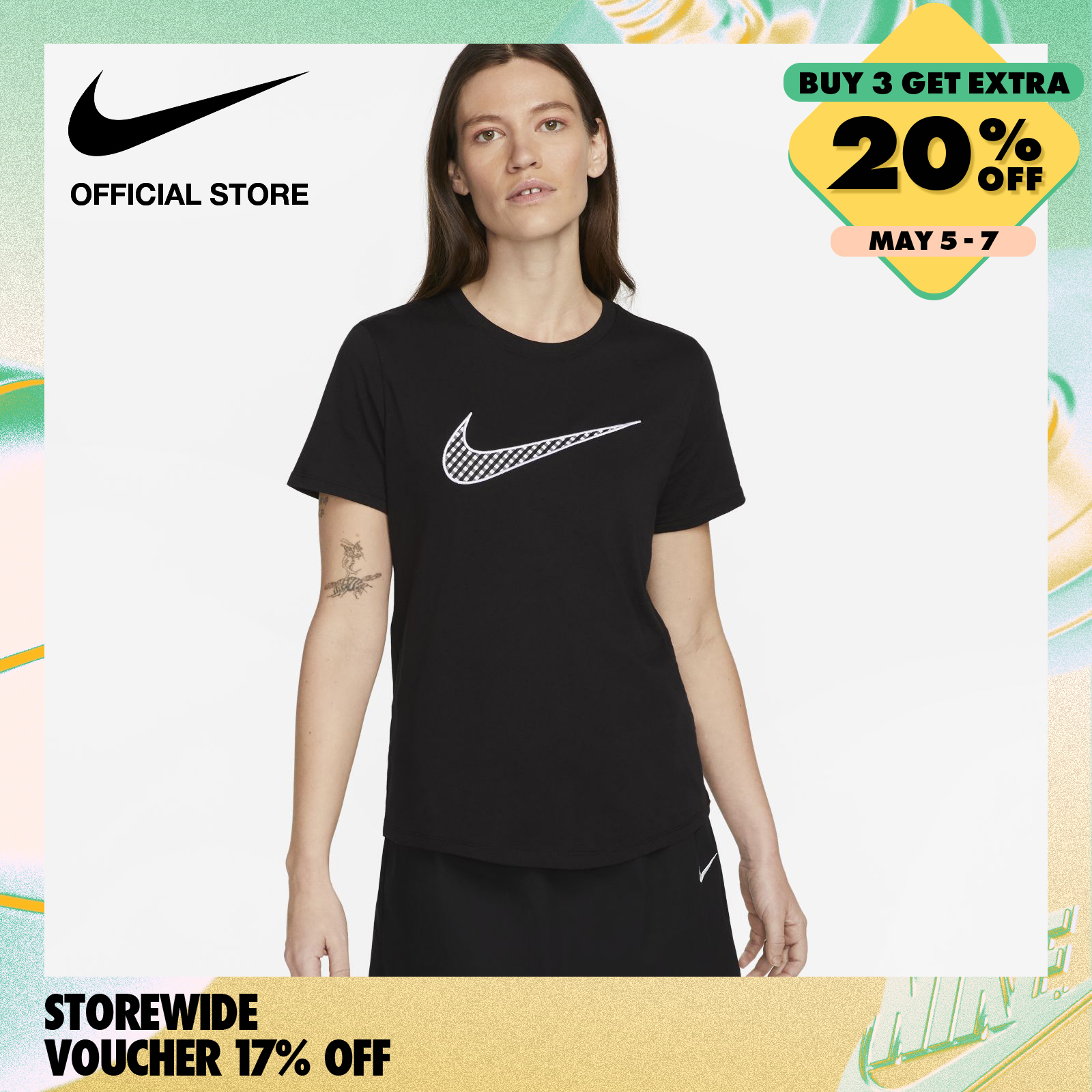 Nike Women's Sportswear Dim T-Shirt - Black